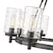Z-Lite Tahoe 8 Light Outdoor Pendant, Ashen Barnboard & Clear 588-8ABB - alternate 2